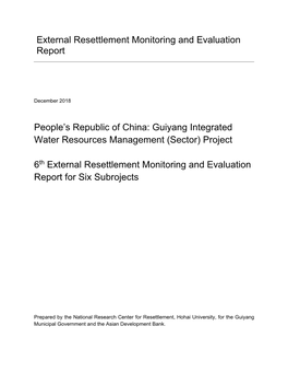 38594-013: Guiyang Integrated Water Resources Management (Sector