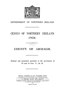 1926 Census County Armagh Report