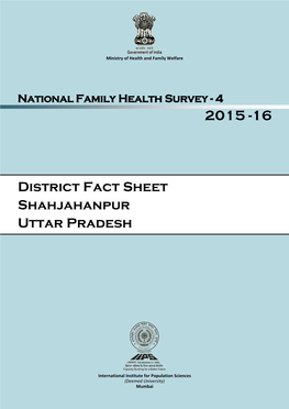 District Fact Sheet Shahjahanpur Uttar Pradesh