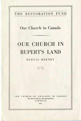Our Church in Rupert's Land