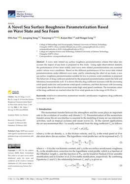 A Novel Sea Surface Roughness Parameterization Based on Wave State and Sea Foam