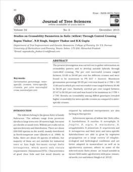 Journal of Tree Sciences