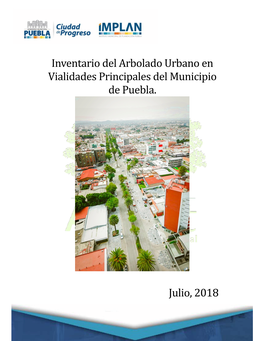 Inventario Del Arbolado Urbano En Vialidades Principales Del Municipio De Puebla