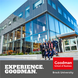 Experience. Goodman. Table of Contents