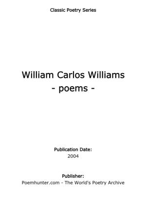 William Carlos Williams - Poems