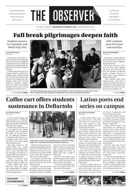 Fall Break Pilgrimages Deepen Faith Latino Poets End Series on Campus