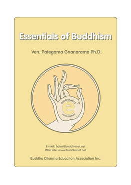 Essentials of Buddhism