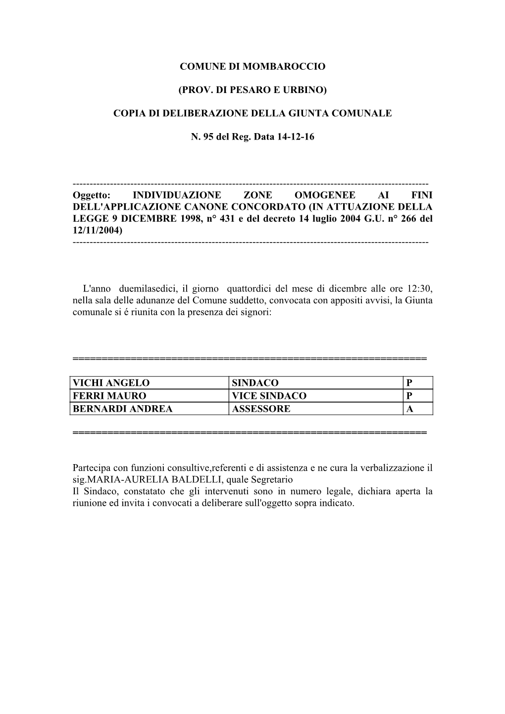 Page 1 COMUNE DI MOMBAROCCIO (PROV. DI PESARO E URBINO