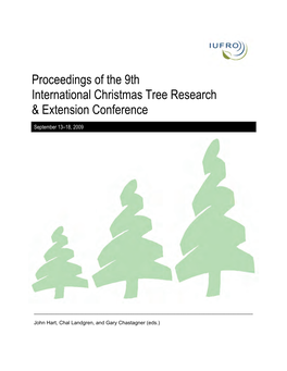 Proceedings of the 9Th International Christmas Tree Research & Extension Conference