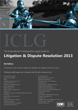 Litigation & Dispute Resolution 2013