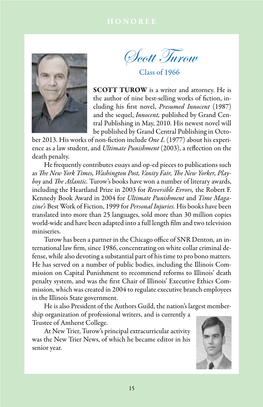 Scott Turow Class of 1966