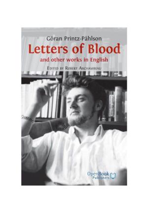 Letters of Blood and Other Works in English
