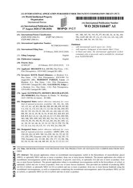 2006.01) C12P 7/42 (2006.01) TR), OAPI (BF, BJ, CF, CG, Cl, CM, GA, GN, GQ, GW, C12N 9/02 (2006.01) KM, ML, MR, NE, SN, TD, TG