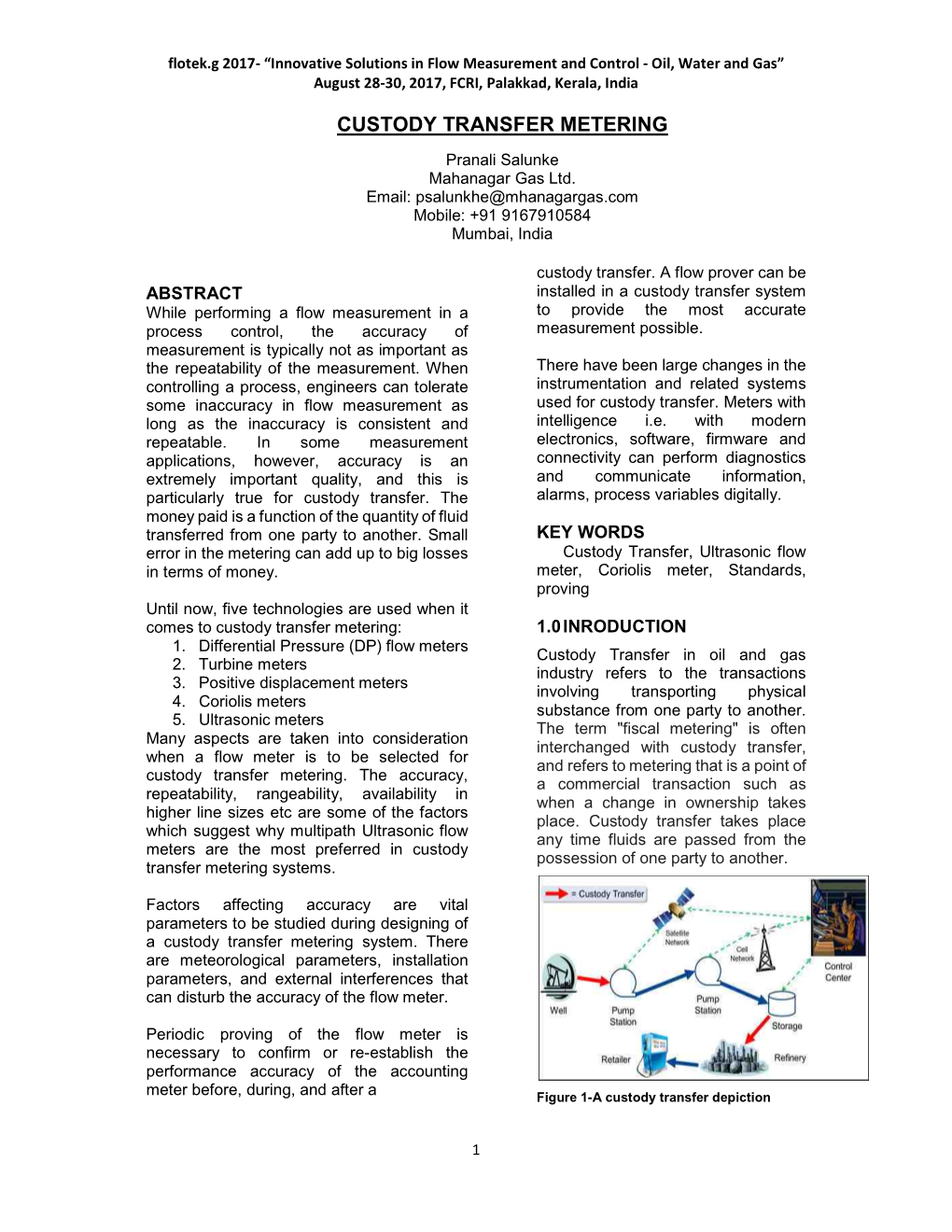 Custody Transfer Metering