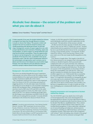 Alcoholic Liver Disease – the Extent of the Problem and What You Can Do About It