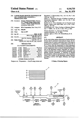 United States Patent [19] [111 4,116,733 Olsen Et Al