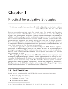 Chapter 1 Practical Investigative Strategies