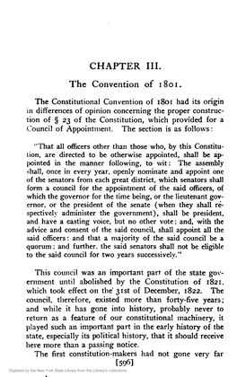 Commentary on the 1801 Amendments to the NY Constitution