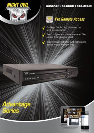 Night Owl 8 Channel Security System Manual