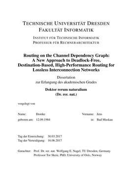 Routing on the Channel Dependency Graph