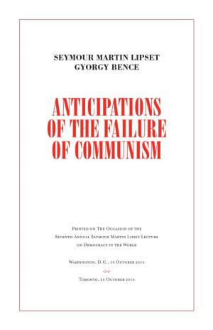 Anticipations of the Failure of Communism