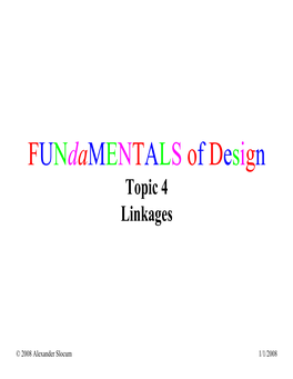 Topic 4 Linkages