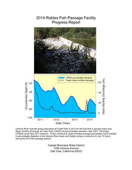 2014 Robles Fish Passage Facility Progress Report