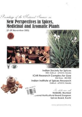 Indian Institute of Spices Research Calicut - 673012, Kerala