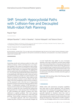 Smooth Hypocycloidal Paths with Collision-Free and Decoupled Multi-Robot Path Planning
