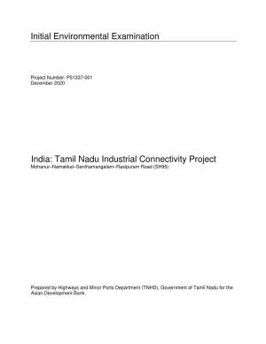 Tamil Nadu Industrial Connectivity Project Mohanur–Namakkal–Senthamangalam–Rasipuram Road (SH95)