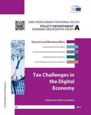 Tax Challenges in the Digital Economy