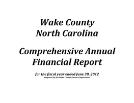 Wake County North Carolina