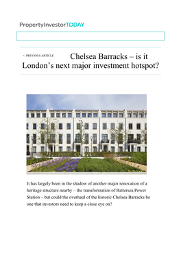 Is It London's Next Major Investment Hotspot?