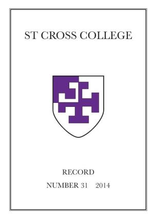 St Cross Record 31.Indd