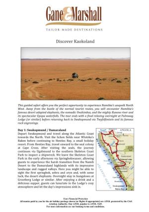 Discover Kaokoland Namibia Safari