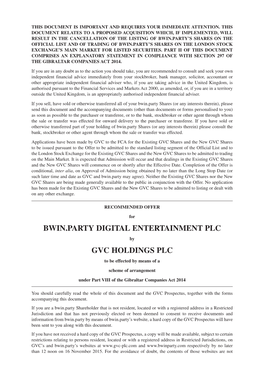 Bwin.Party Scheme Document