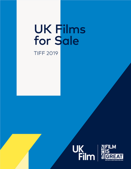 UK Films for Sale TIFF 2019