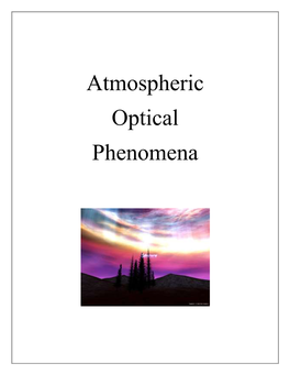 Atmospheric Optical Phenomena