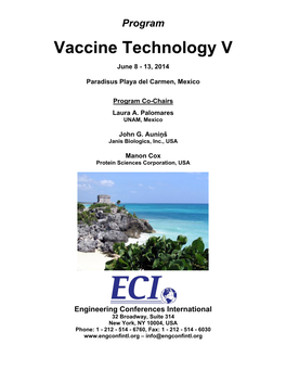 Vaccine Technology V