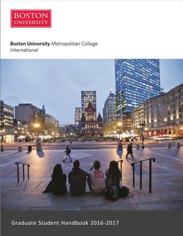Graduate Student Handbook 2016-2017