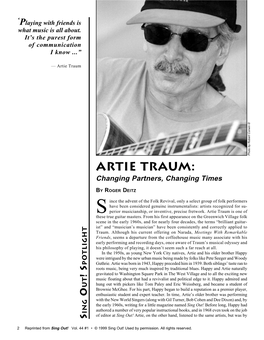 Artie Traum: Changing Partners, Changing Times