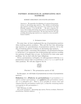 Pattern Avoidance in Alternating Sign Matrices