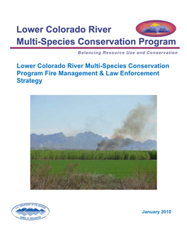 Lower Colorado River, Multi-Species Conservation Program Fire