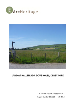 Land at Hallsteads, Dove Holes, Derbyshire Desk