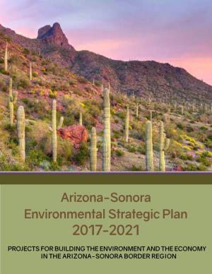 Arizona-Sonora Environmental Strategic Plan 2017-2021