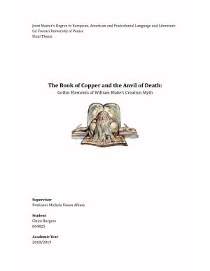 The Book of Copper and the Anvil of Death: Gothic Elements of William Blake’S Creation Myth