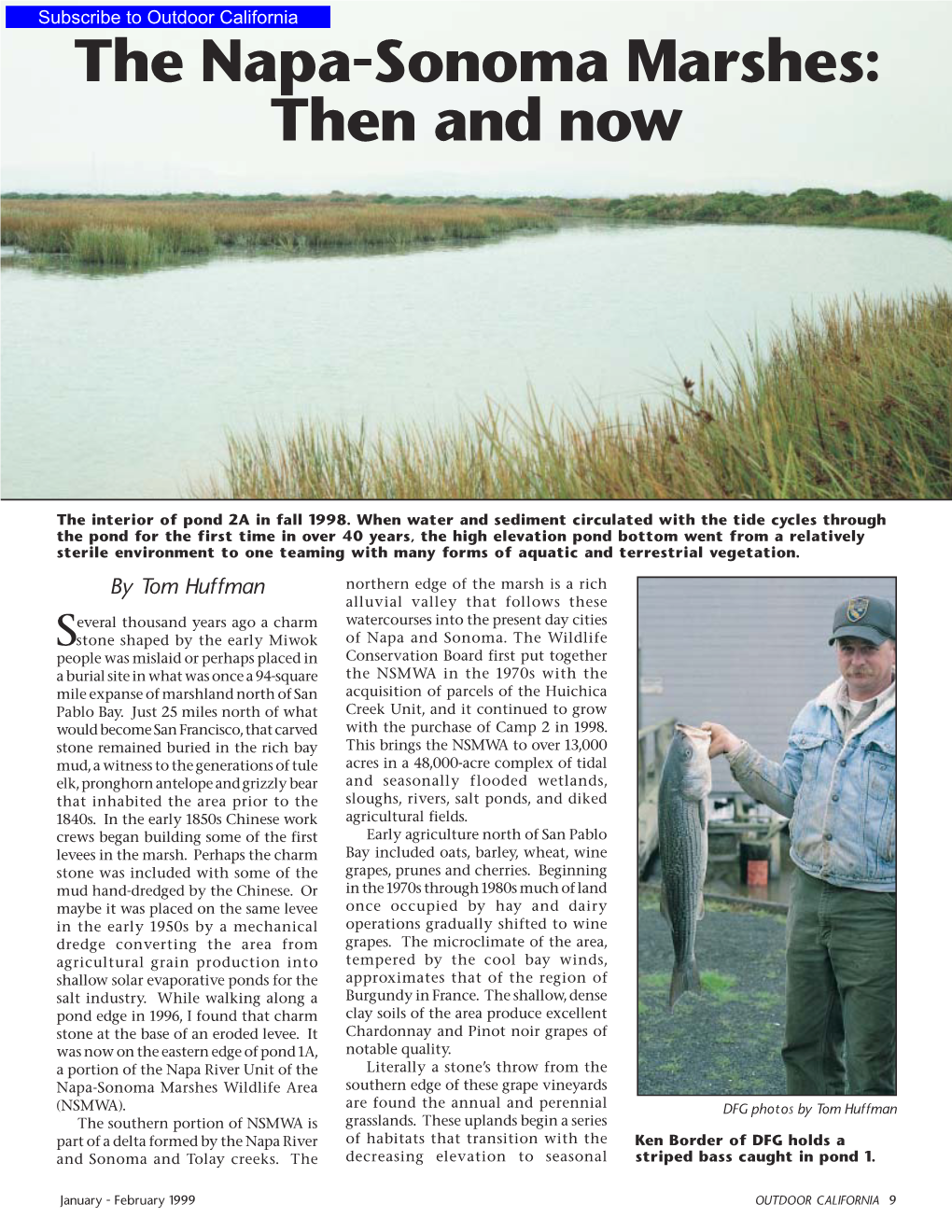 The Napa-Sonoma Marshes: Then and Now