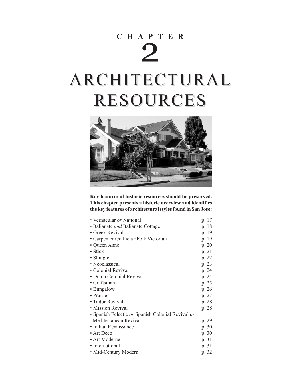 Architectural Resourcesresources