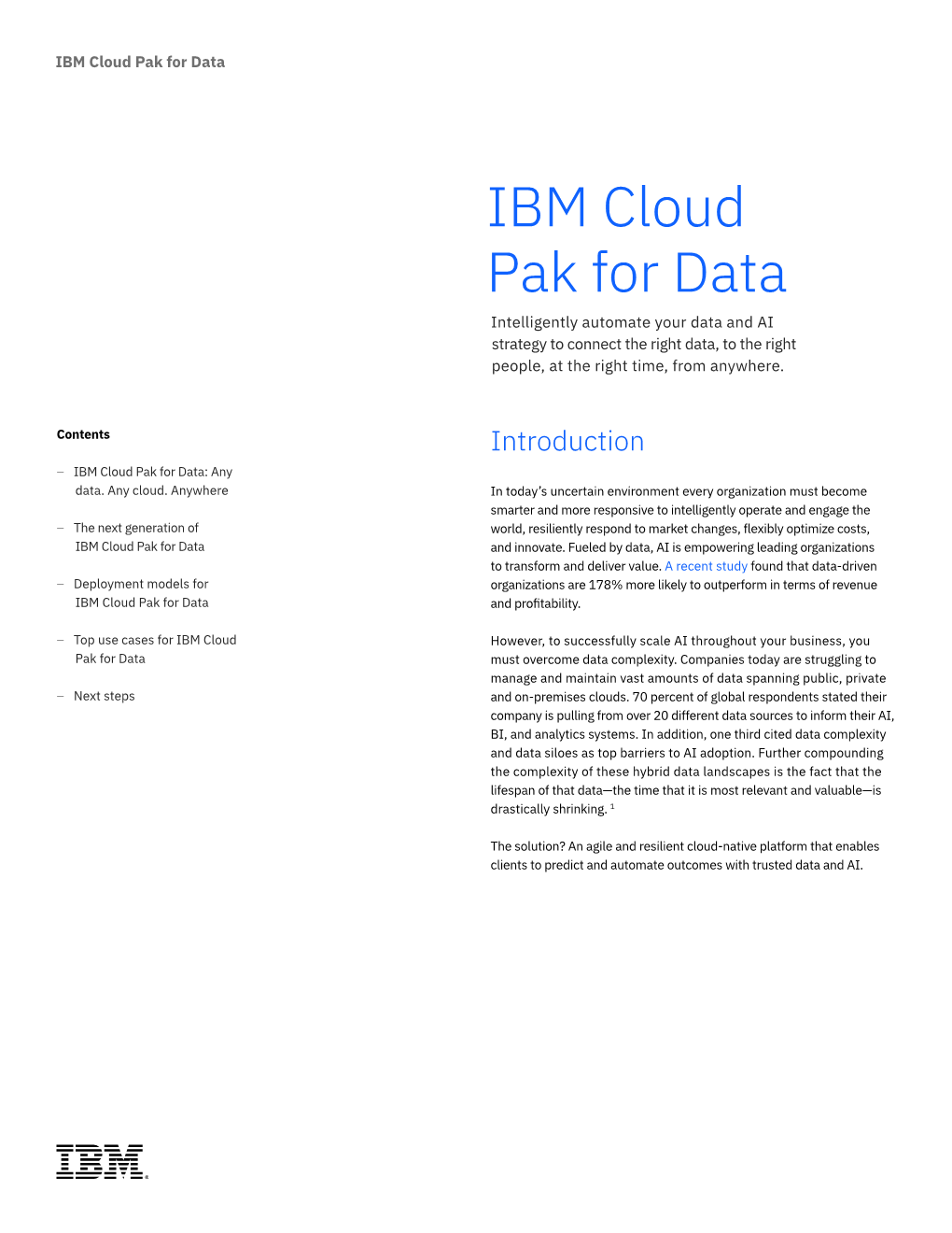 IBM Cloud Pak for Data