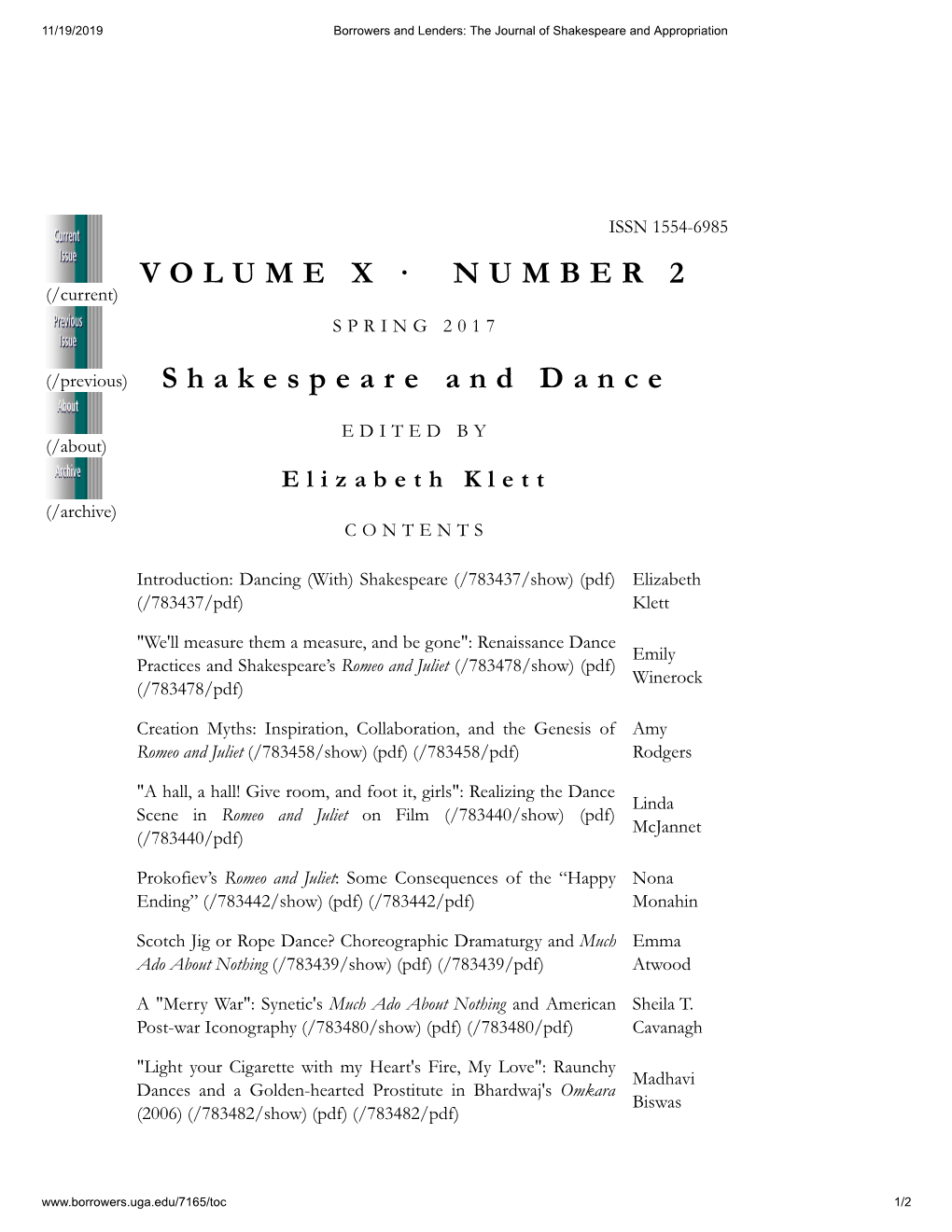 (With) Shakespeare (/783437/Show) (Pdf) Elizabeth (/783437/Pdf) Klett